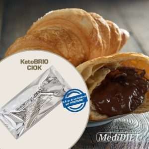 immagine promozionale che rappresenta un cornetto chetogenico ripieno KetoBRIO - CIOK